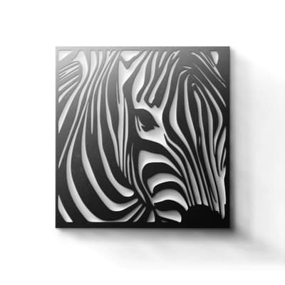 Metal Wall Art - Zebra
