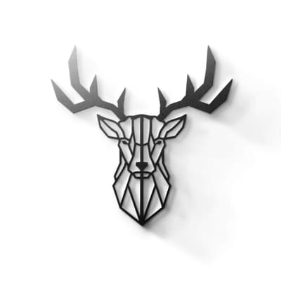 Metal Wall Art - Geometrical Deer