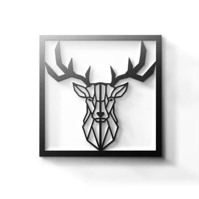 Metal Wall Art - Geometrical Deer