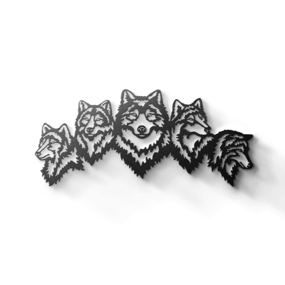 Metal Wall Art - Wolves