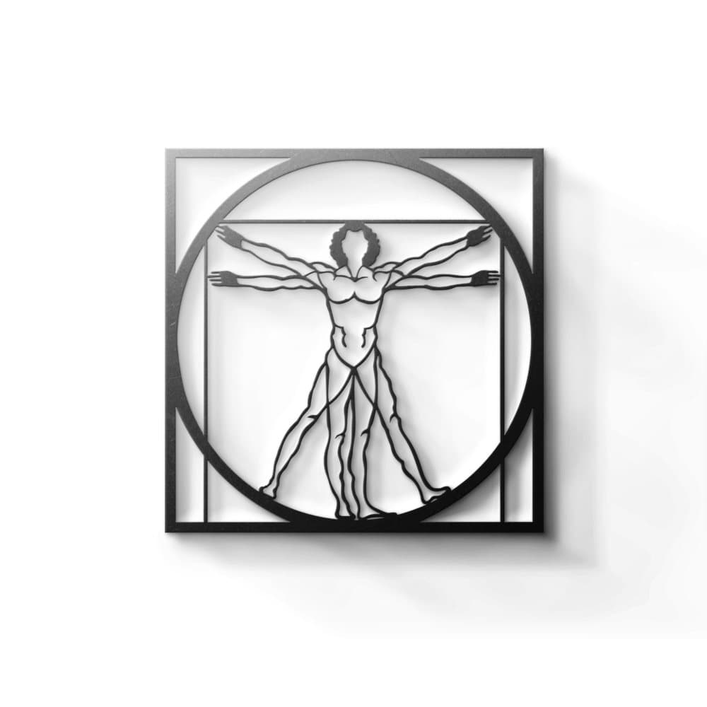 Metal Wall Art - Vinci Human