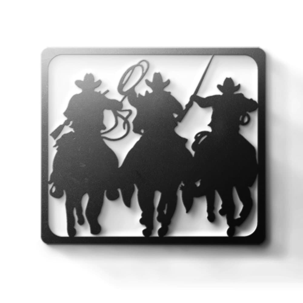 Metal Wall Art - Cowboys