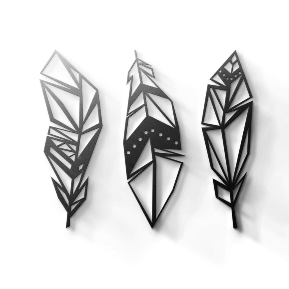 Metal Wall Art - Feathers