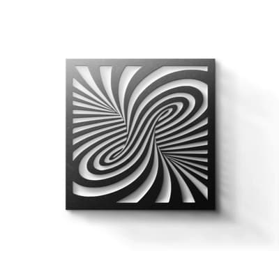 Metal Wall Art - Spiral 3D