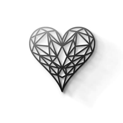 Metal Wall Art - Geometrical Heart
