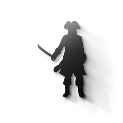 Metal Wall Art - Pirate