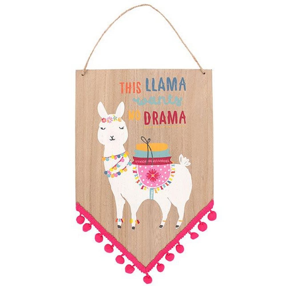 Something Different Wooden Llama Sign