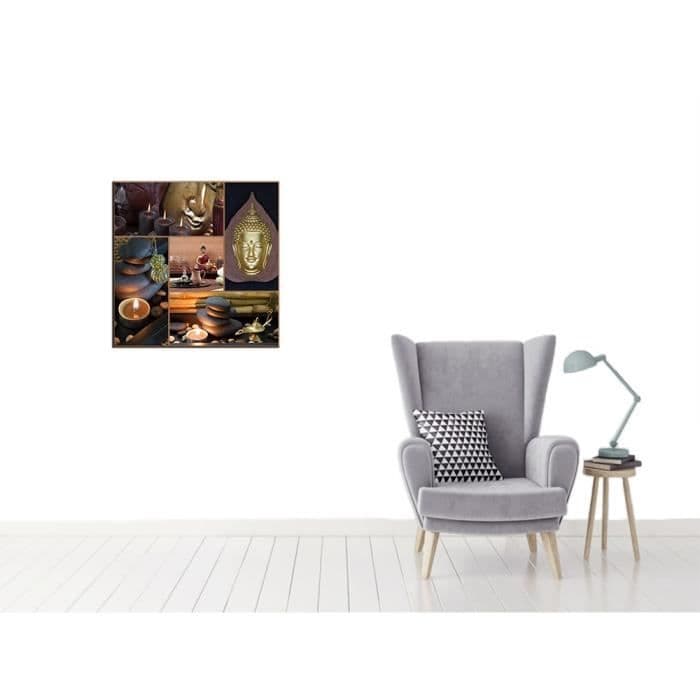 50x50 cm trykt plade - Brun