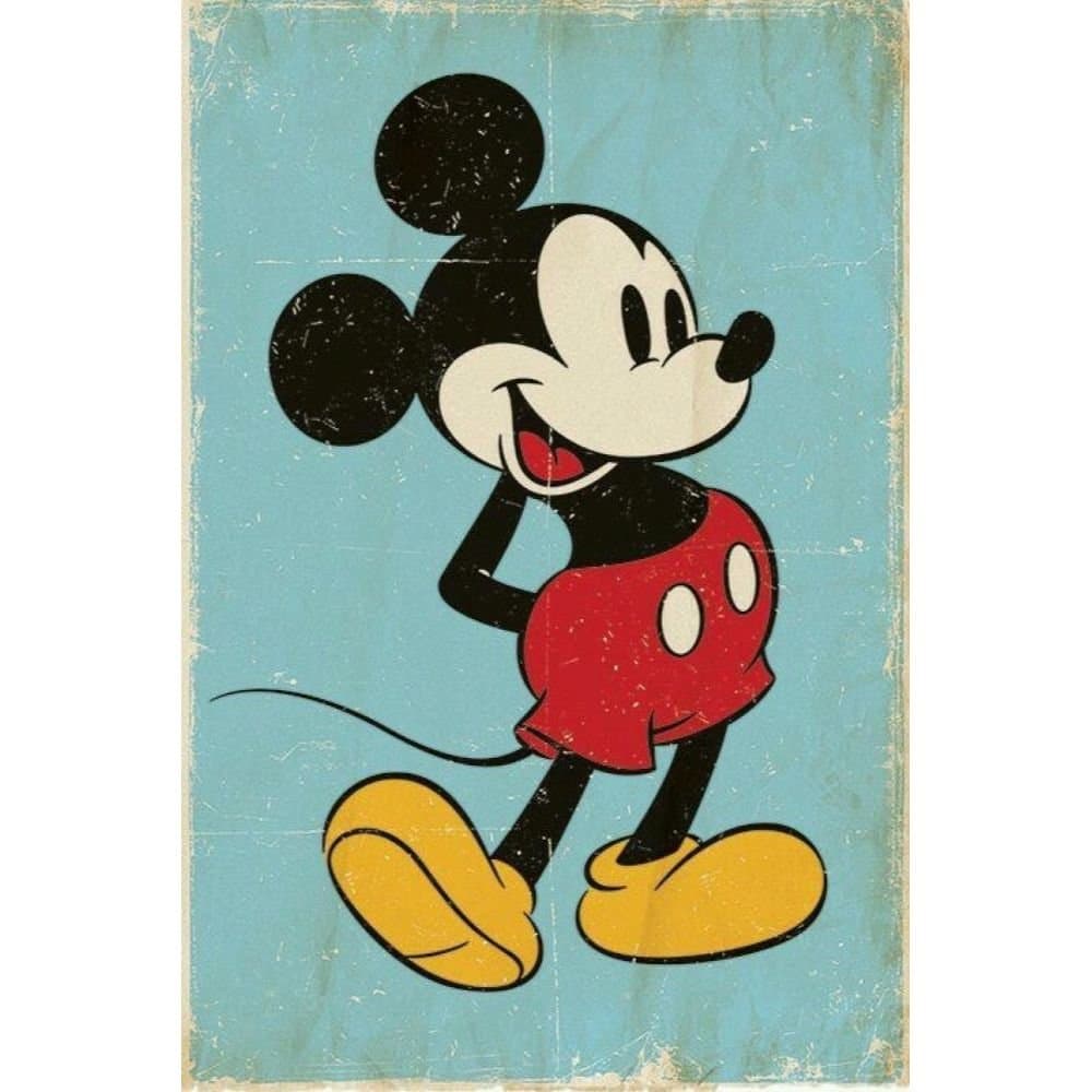 Mickey Mouse, Maxi Plakat - Retro