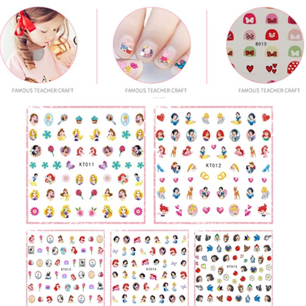 Disney Nail Stickers 170 st Nagelklistermärken 5. model Princess