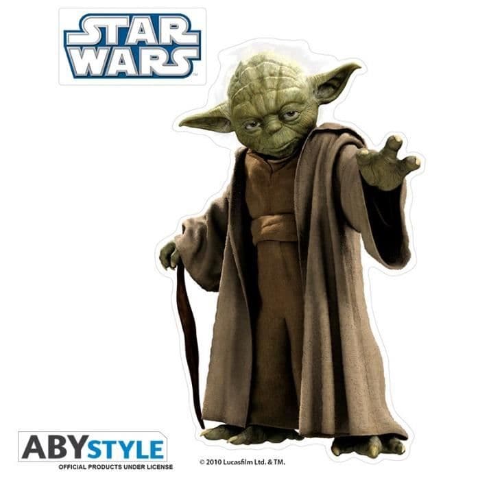 Star Wars klistermærker - 16x11cm / 2 tavler - Yoda / symboler - ABYstyle