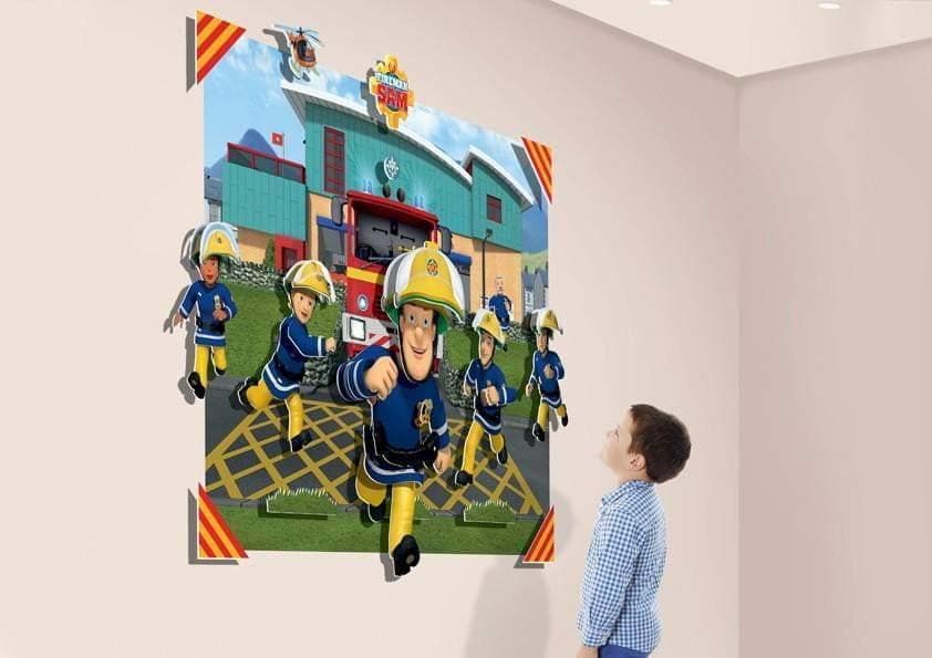 Brannmann Sam 3D Pop-Out Wall Decoration