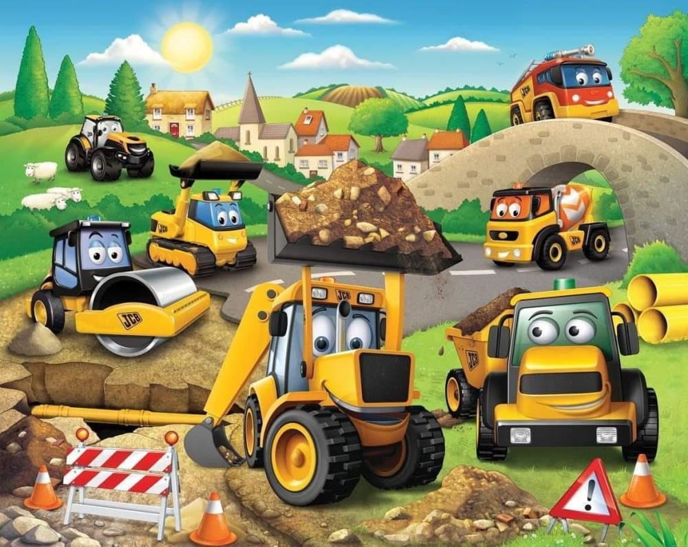 My First JCB Fondtapet - 12 Paneler