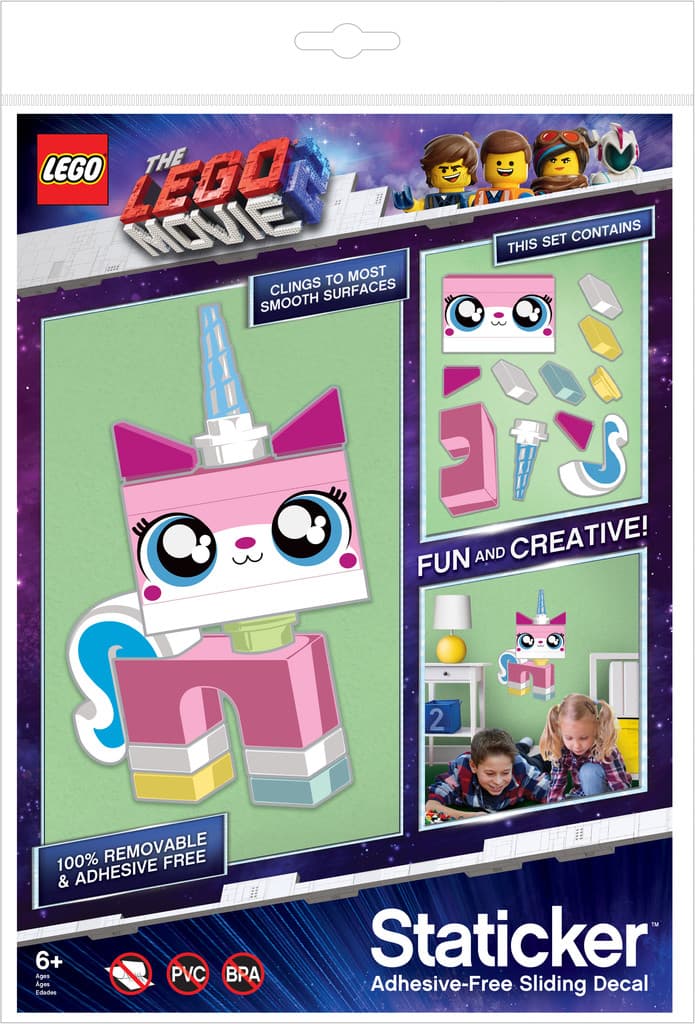 LEGO® Movie 2 Staticker Väggstickers Unikitty