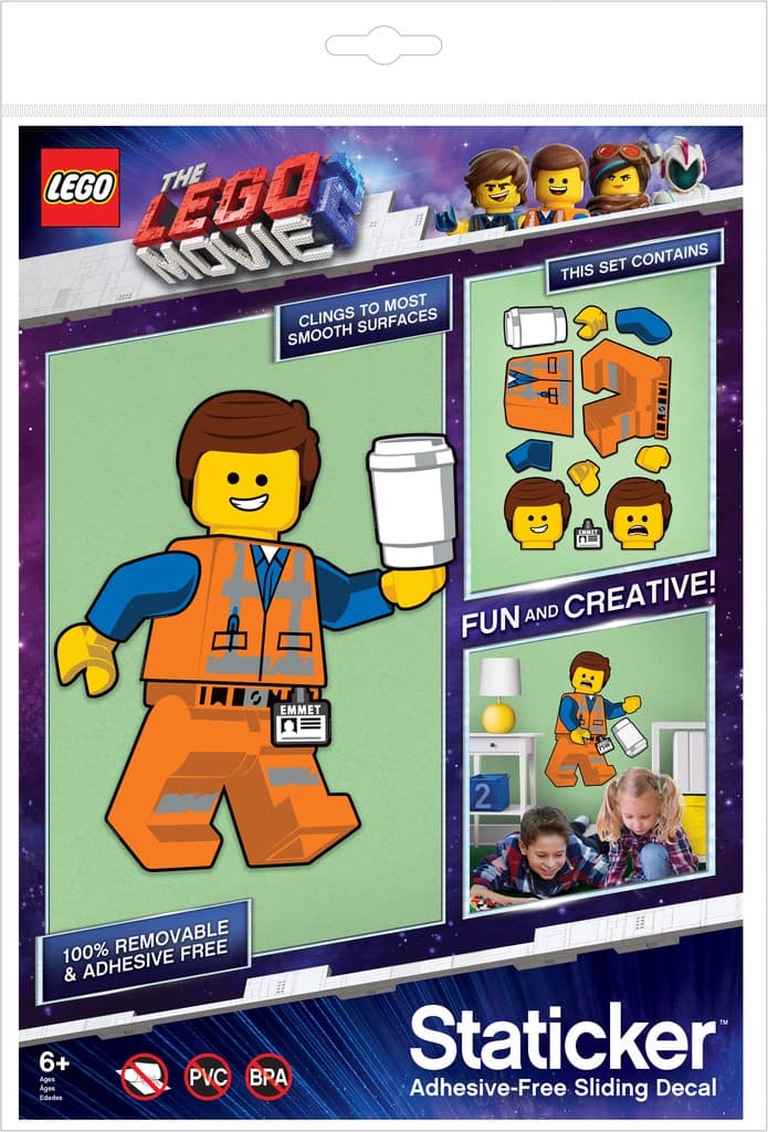 LEGO® Movie 2 Staticker Väggstickers Emmet