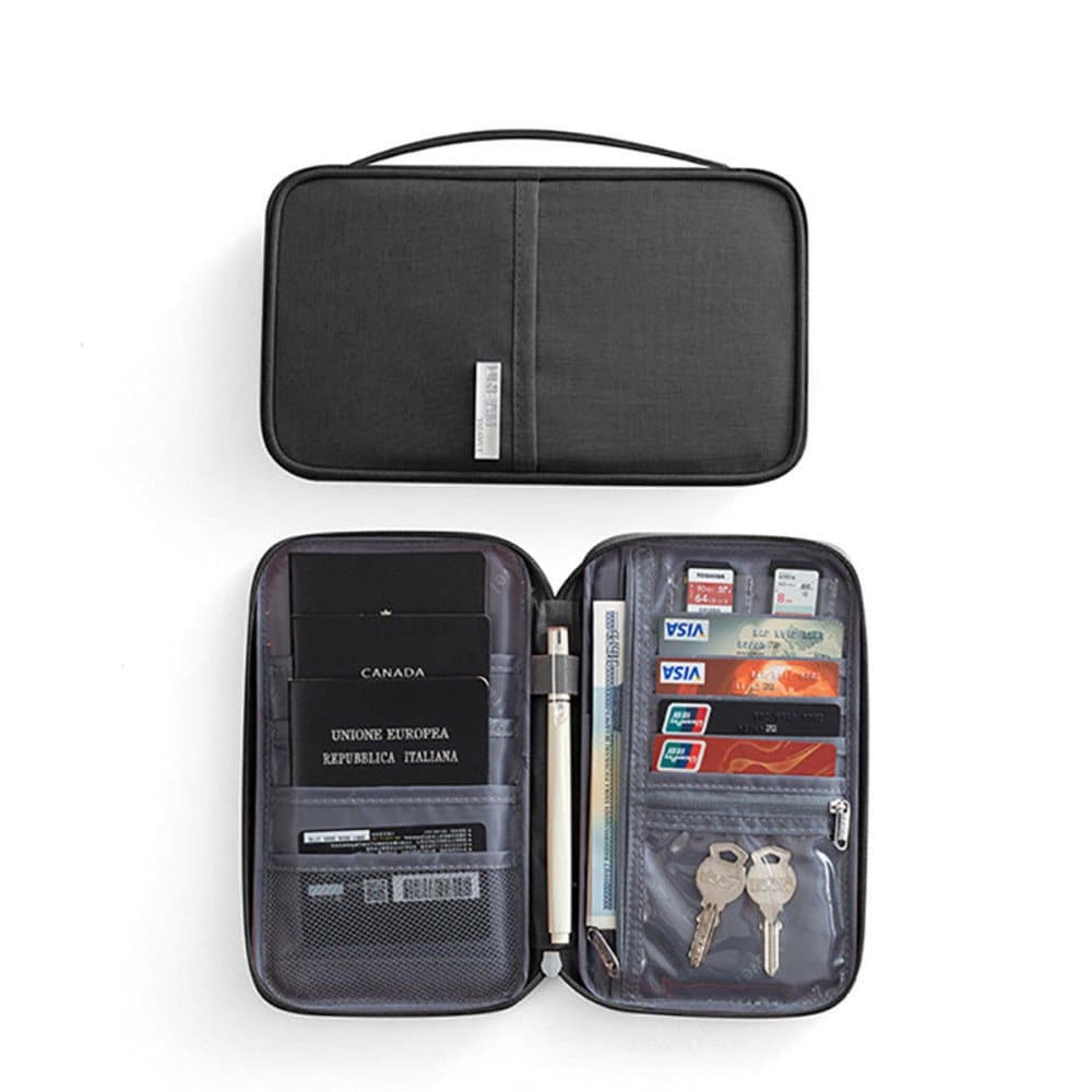 Black Multi-purpose Wallet Rfid Blocking