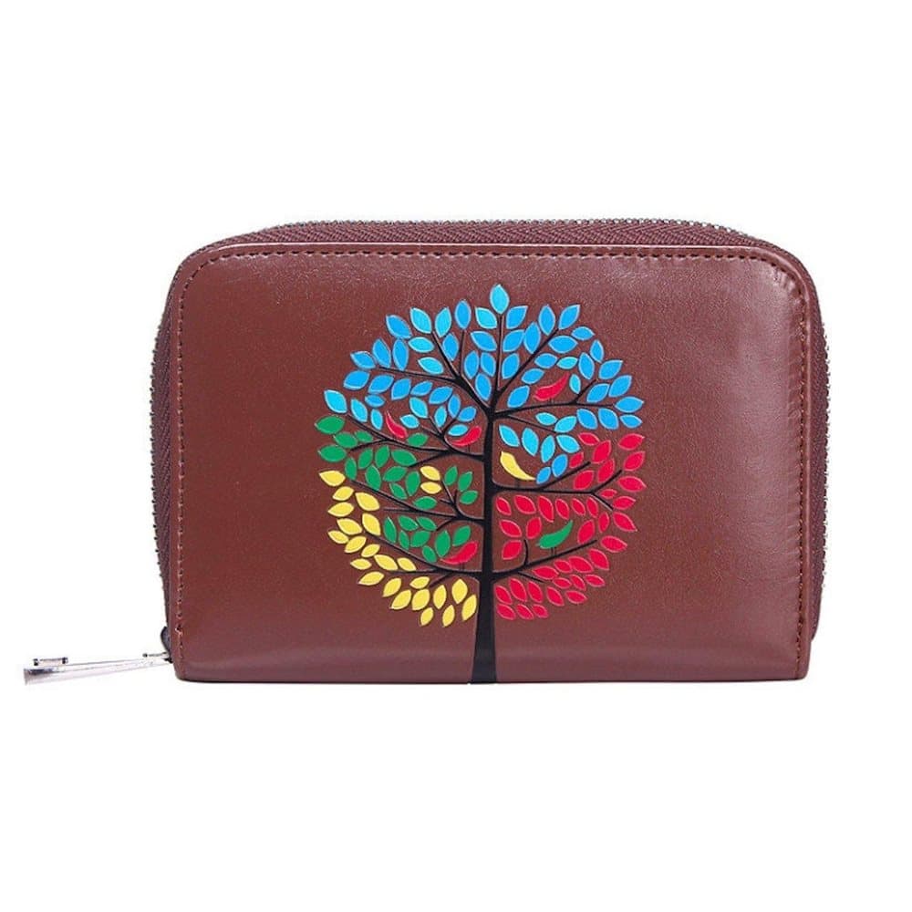 Intrigue Womens/Ladies Tree Embossed Small Purse