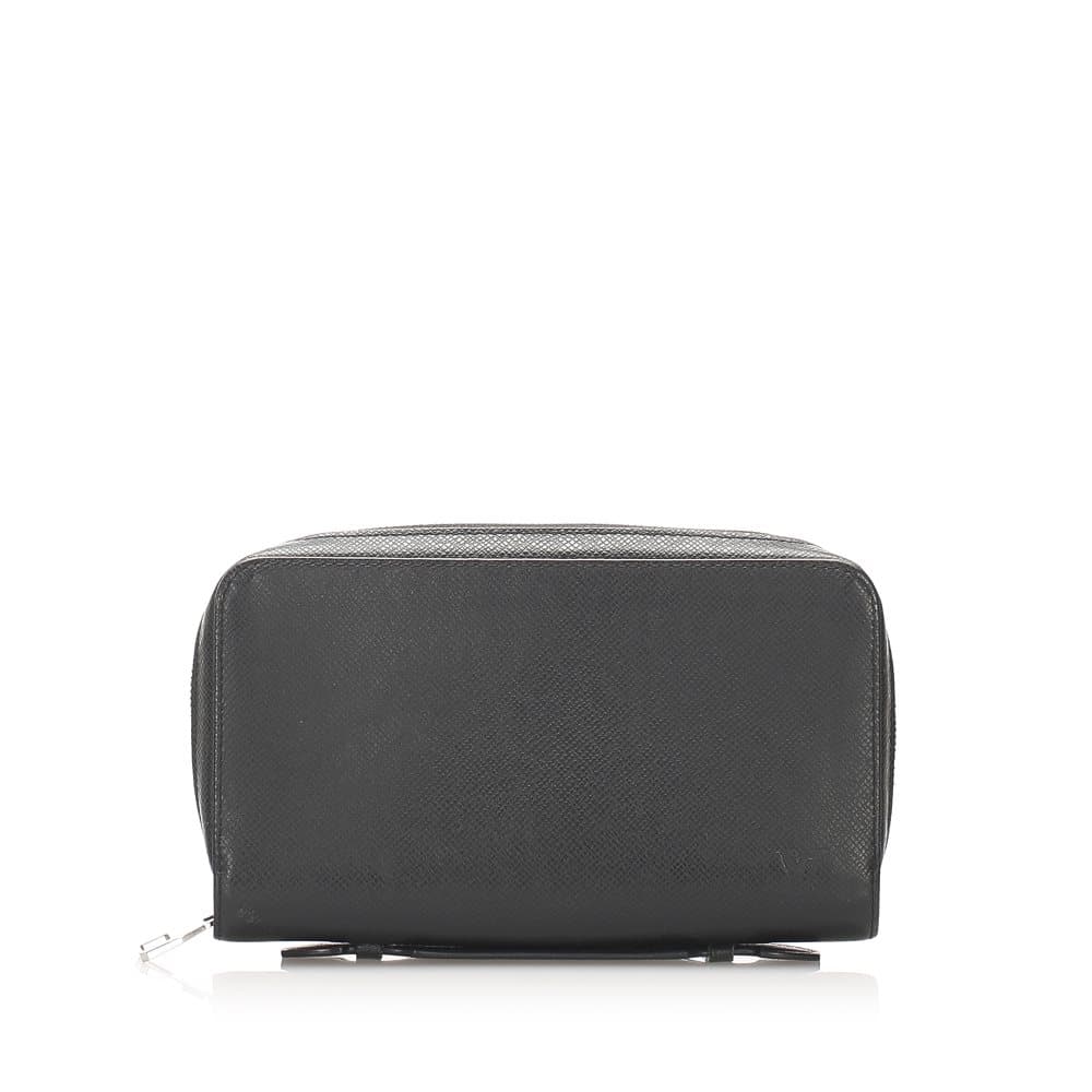 Louis Vuitton Taiga Zippy XL Long Wallet Black