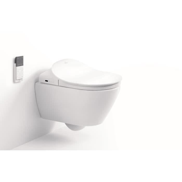 V&B ViClean - Japansk toilet med keramisk Subway 2.0 Keramik plus kantfri 5614L4R1