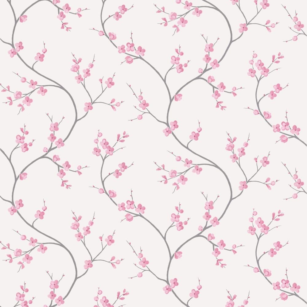 Superfresco Easy - Tapet non-woven - Bailey - Rosa/Vit - 1005 x 53 cm