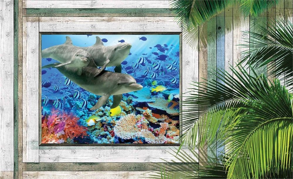 Fototapet Dolphins Fish