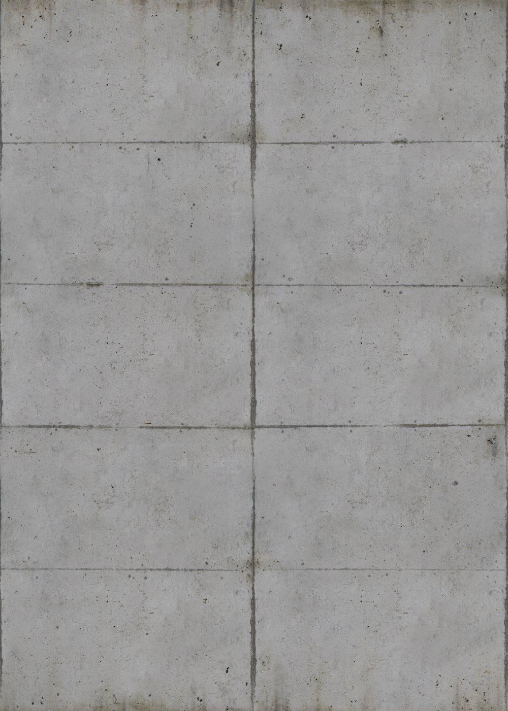 Art for the Home -Fototapet - Non-woven - Betongblock - Grå - 200 x 280 cm