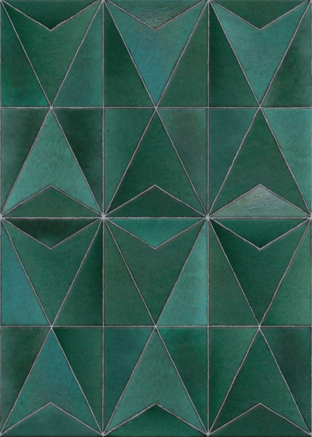 Art for the Home - Fototapet - Tiles - Grön - 200x280cm