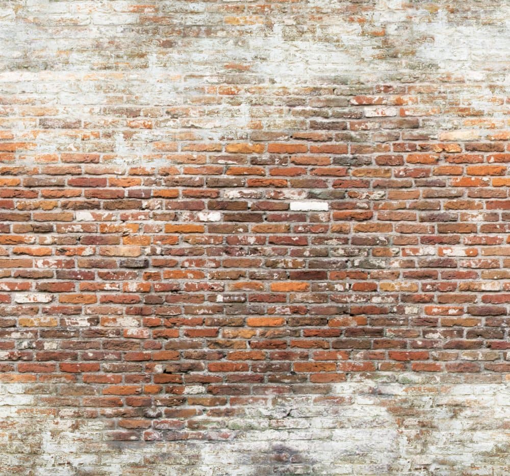 Art for the Home - Fototapet - Non-woven - Tegelvägg - Brun - 300 x 280 cm