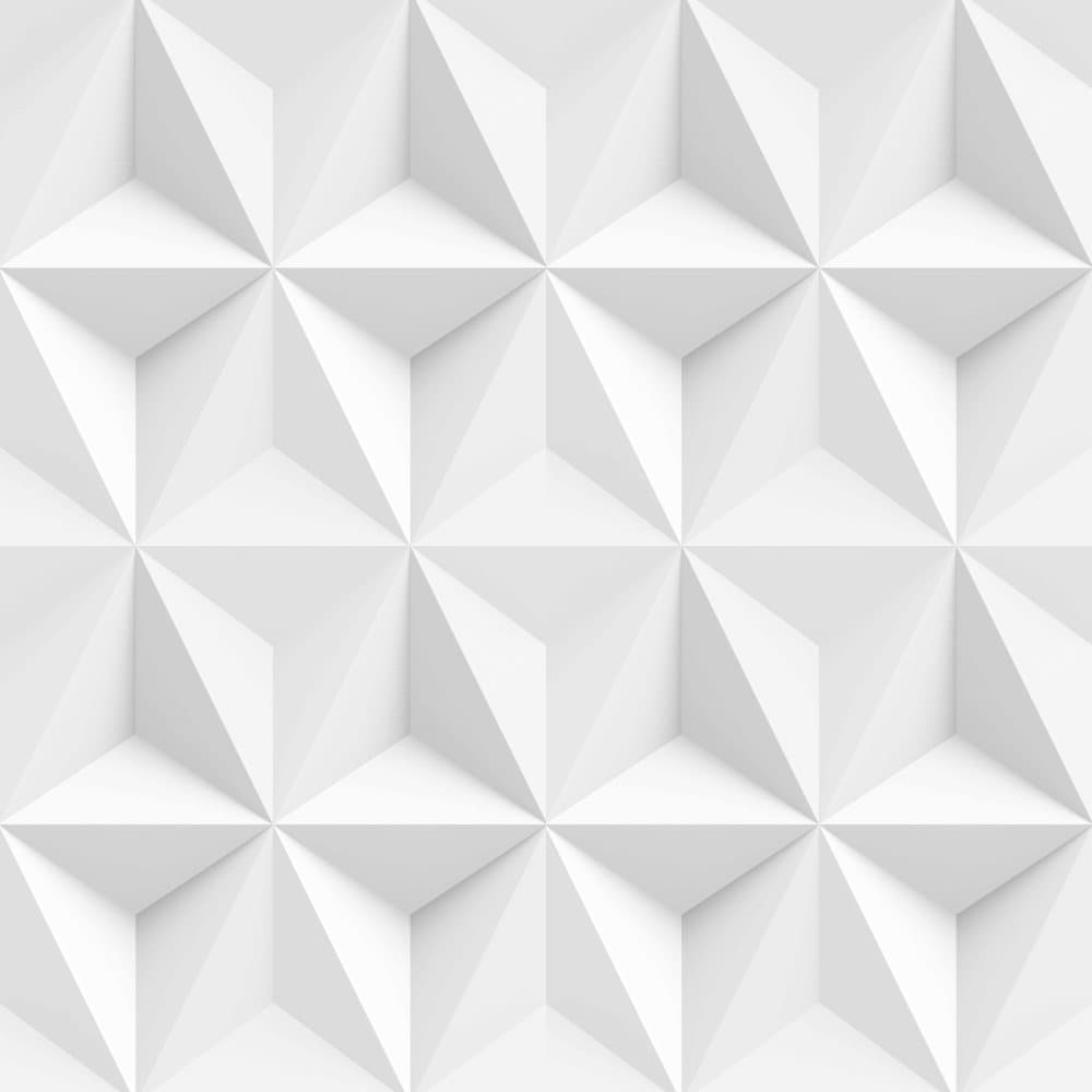 Superfresco Easy - Tapet non-woven - 3D Origami - Vit - 1005 x 53 cm