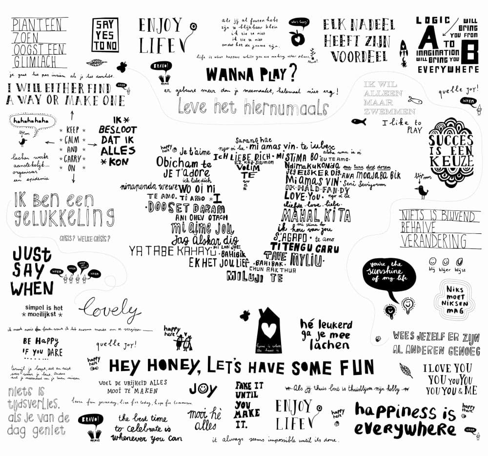 vtwonen - Fototapet - Tapet non-woven - Happy - 300x280 cm