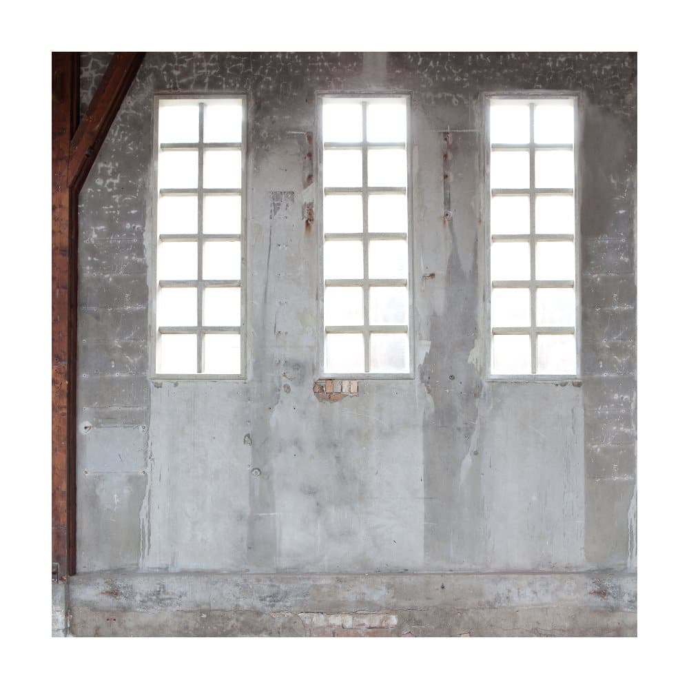 vtwonen - Fototapet - Tapet non-woven - Fönster Industriell - Grå - 300x300cm