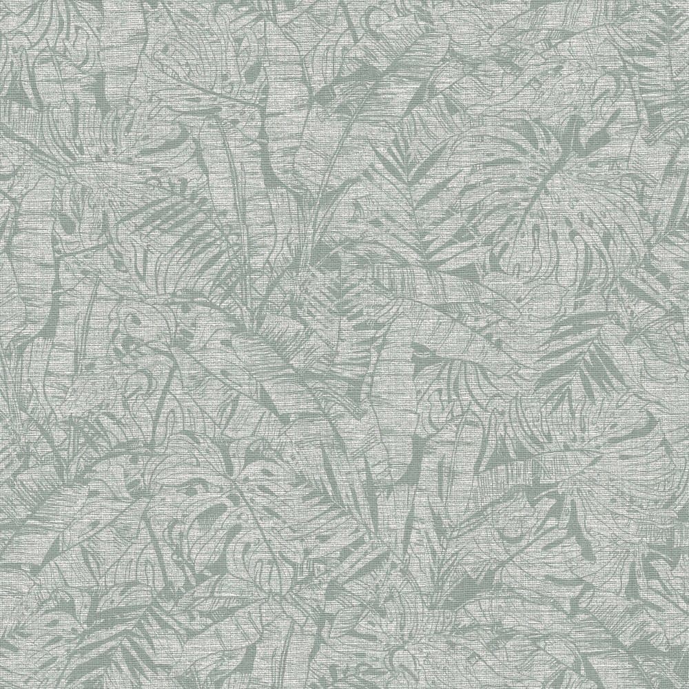 WOW - Tapet non-woven - Löv - Grön - 10mx52cm