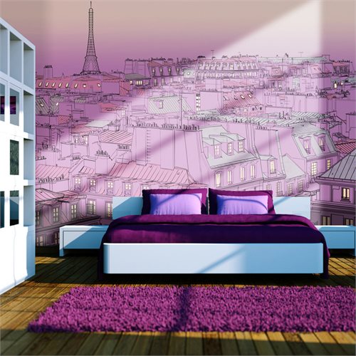 Bild av Fototapet - Fredag ??kväll i Paris (350 x 270 cm)