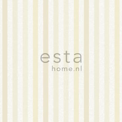 ESTAhome tapet ränder beige och krämfärgat - 196323 - 53 cm x 10,05 m