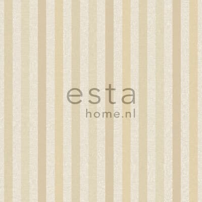 ESTAhome tapet ränder beige och krämfärgat - 196324 - 53 cm x 10,05 m