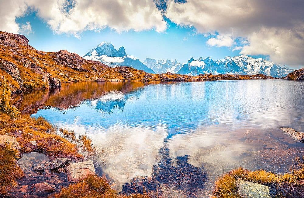 Fototapet Lac Blanc Lake (400x260 cm)