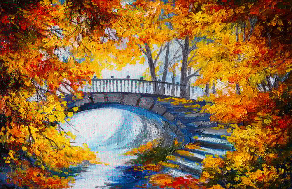 Fototapet Autumn Forest (400x260 cm)