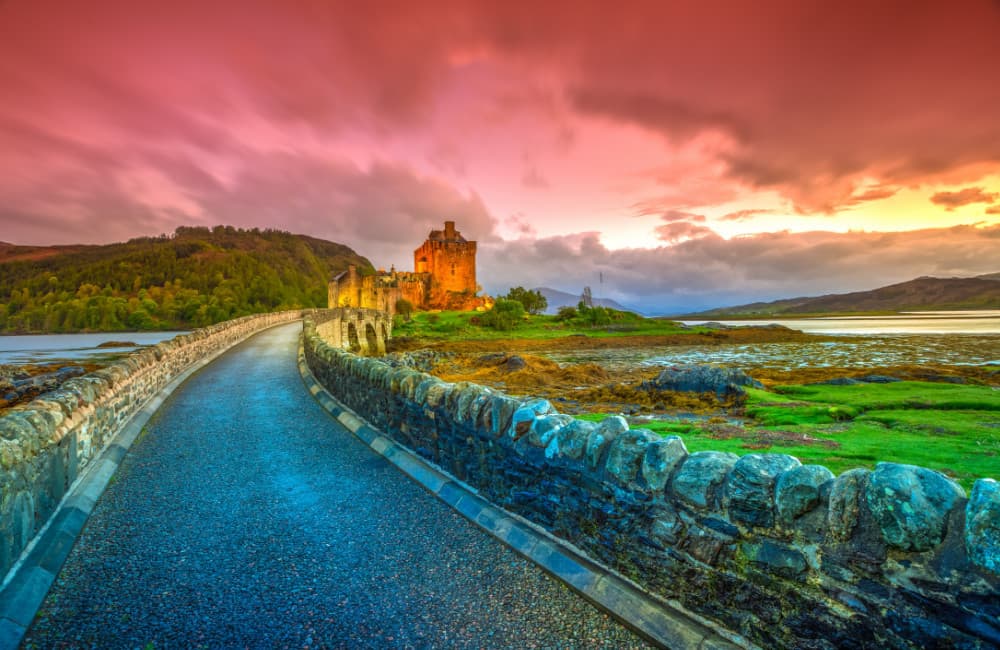 Fototapet Eilean Donan Scotland (400x260 cm)