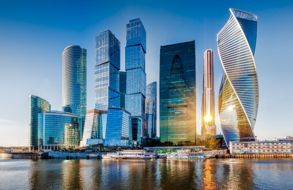 Fototapet Moscow City (400x260 cm)