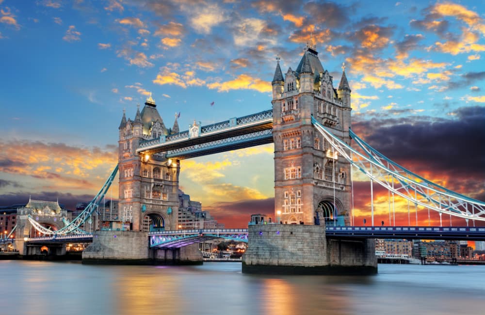 Fototapet Tower Bridge In London, Uk (400x260 cm)