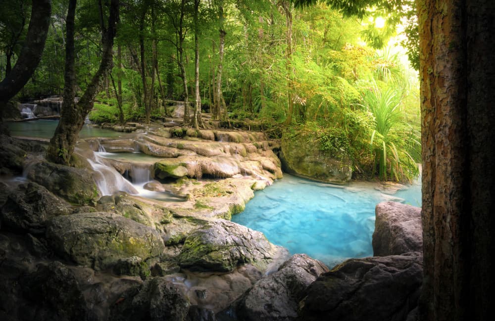 Fototapet Beautiful River Stream (400x260 cm)