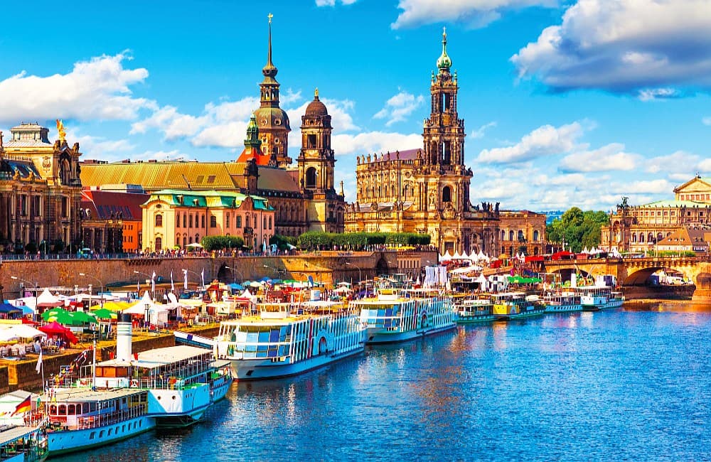 Fototapet Gamla Stan i Dresden (400 x 260 cm)