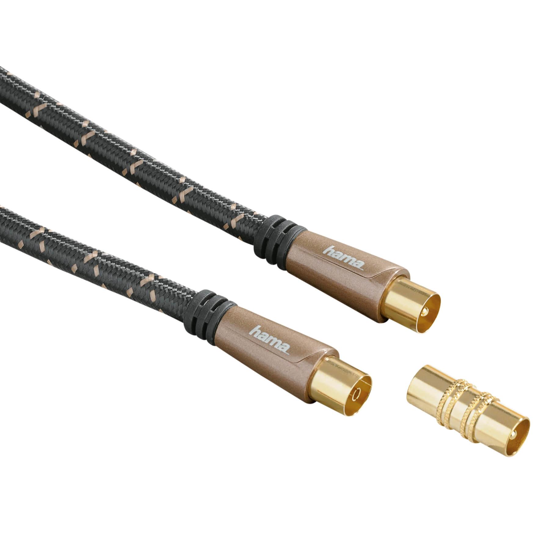 HAMA Kabel Antenn 120dB Svart 1.5m