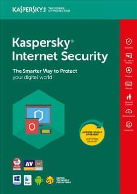 Kaspersky Internet Sec 2019, 3e 1år Retail box