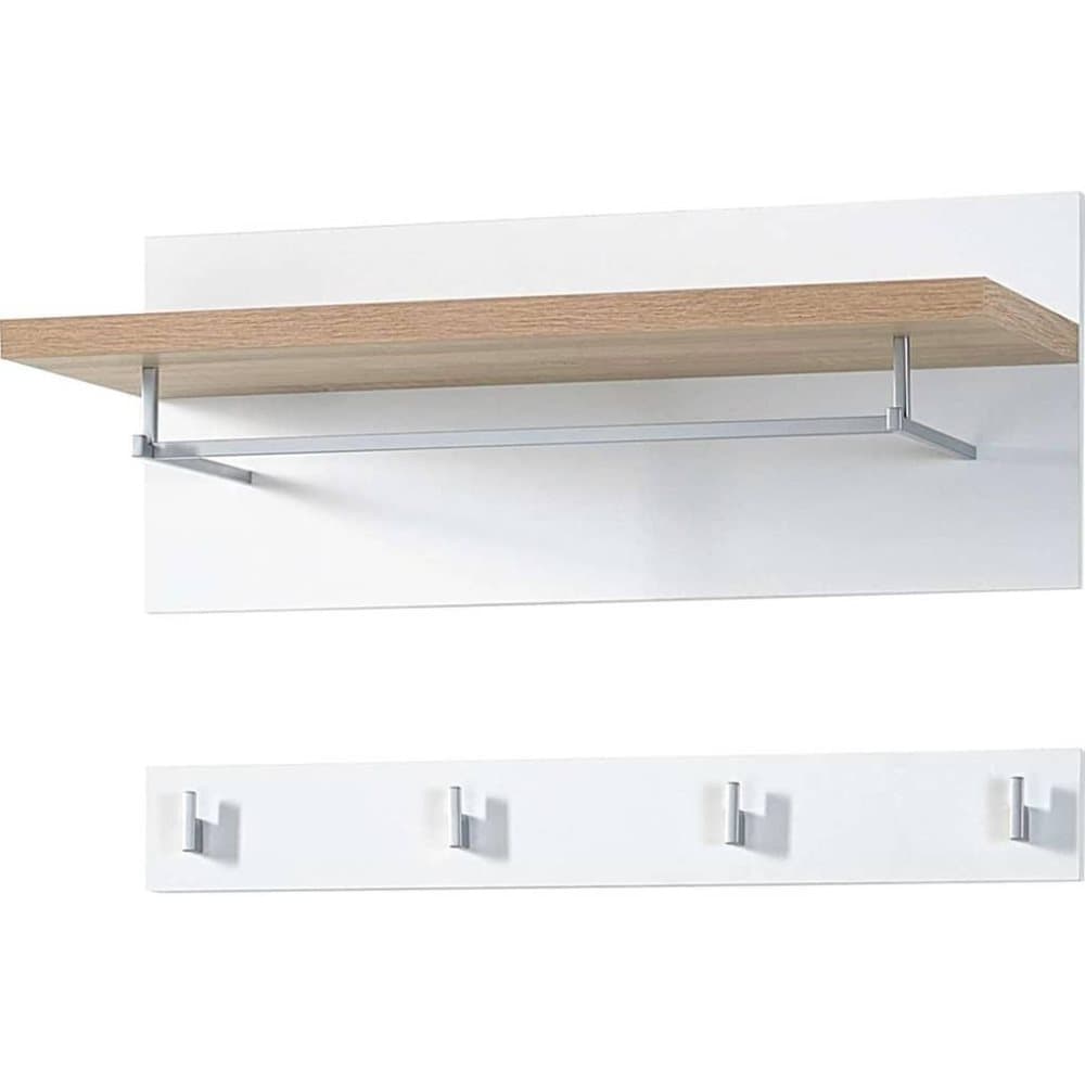 Germania garderobepanel Top hvid og sanremo-egetræsfarve 3193-178