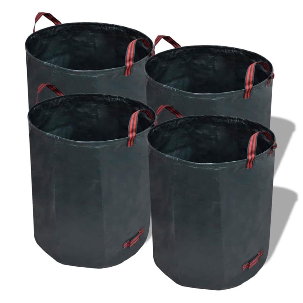 vidaXL Puutarhan Vihreä Roskapussi 4 pkl 272 L 150 g sqm