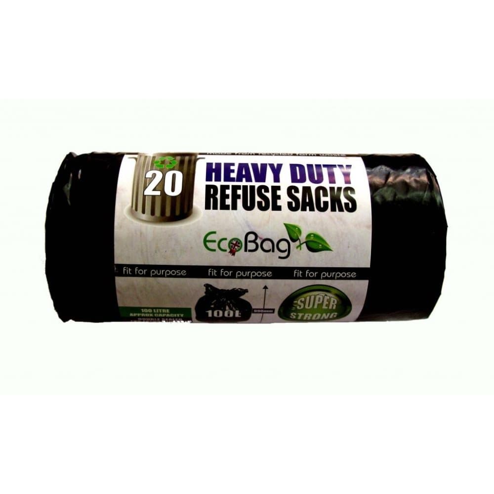 Ecobag Heavy Duty Plastic Bags (Pack Of 20)