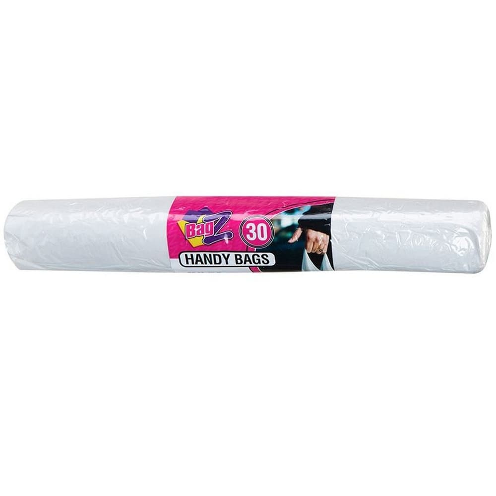 Home & Living Plastic Bin Liner T-Shirt Handle Bags (Pack of 30)