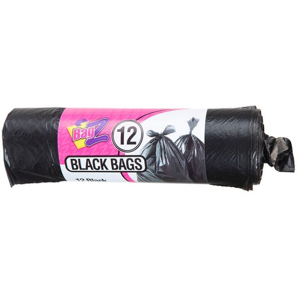 Home & Living Strong Plastic Bin Liner Bags On A Roll (Pack Of 12)