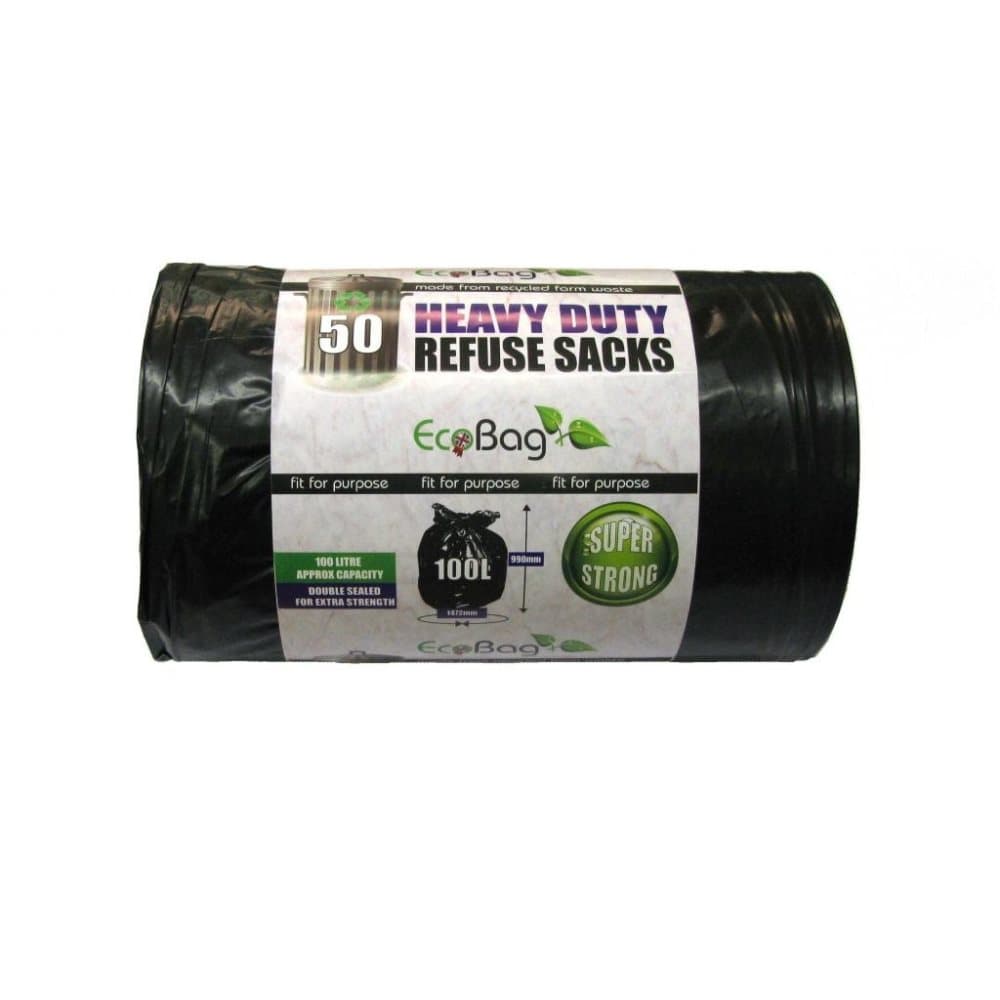 Ecobag Heavy Duty Plastic Bags (Pack Of 50)